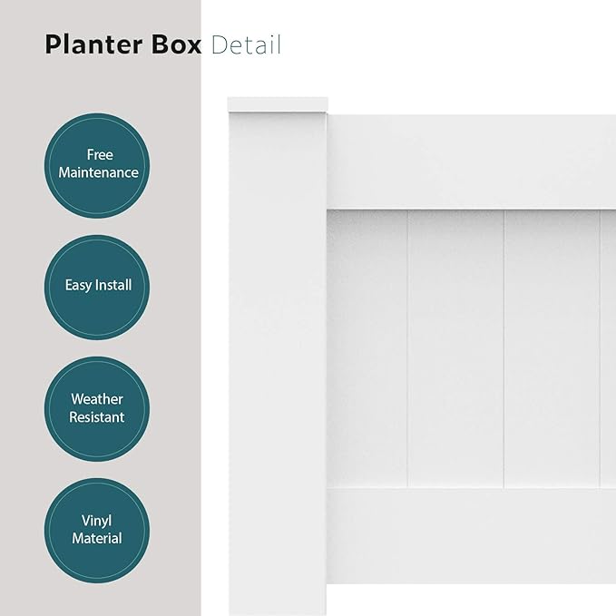ECOOPTS 31x20x20 Raised Garden Bed Vinyl Planter Box for Vegetables Flowers Herbs Succulents Outdoor Indoor 3 Packs