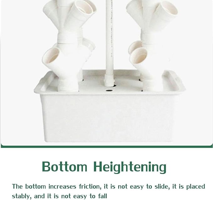 AMNOOL Hydroponics Growing System Vegetable Plant Tower Water Circulation System Detachable Multi-Layer Desktop Planting Frame32 Sites//1pc