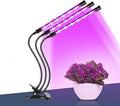 LED Grow Light 9W Red Blue Full Spectrum Timing 18 LED 5 Dimmable Levels Plant Grow Lights for Indoor Plants Adjustable Gooseneck 4 8 12H Timer 3 Switch Modes Waterproof