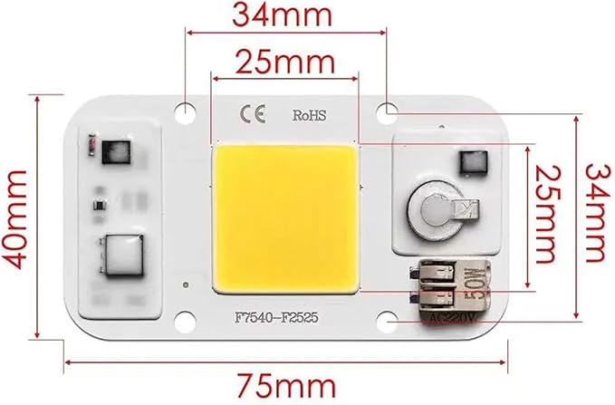 LED COB RGB Chip 50W AC220V No Need Driver Outdoor Plant lamp Full Spectrum Growing Tent Box Indoor Aquatic Plant Lighting(Plant Grow LightAC110V)