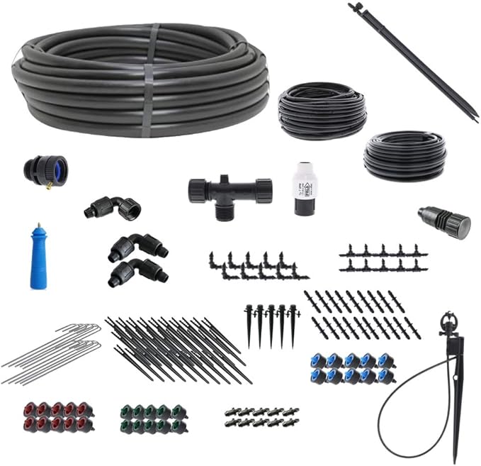 Drip Irrigation and Microsprinkler Kit for Landscapes - Kit Size : Basic
