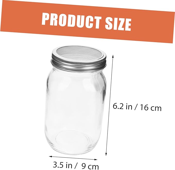 1Set Sprouting Kit with Blackout Sleeves Indoor Sprouting Jar Microgreens Includes Wide Mouth Mason Jars Mesh Lids and Blackout Sleeves for Optimal Growth