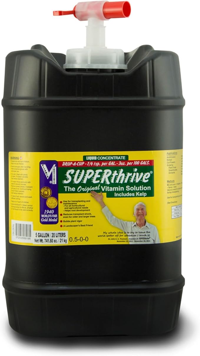 SUPERthrive VI30182 Plant Vitamin Solution 5 Gallon