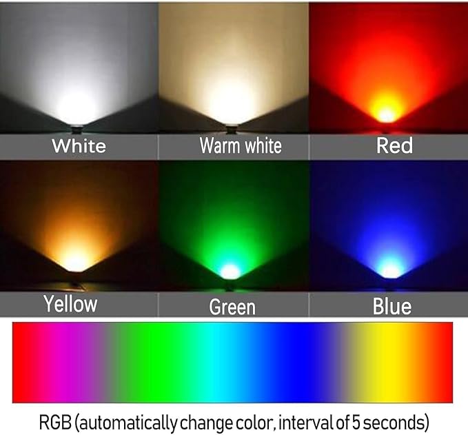 Outdoor Landscape Spotlight LED Outdoor floodlight Garden Landscape Light AC 220V recessed Spotlight Round LED Tree Light IP65 Waterproof Outdoor Lawn Light for Hotel Industry Yellow-7W