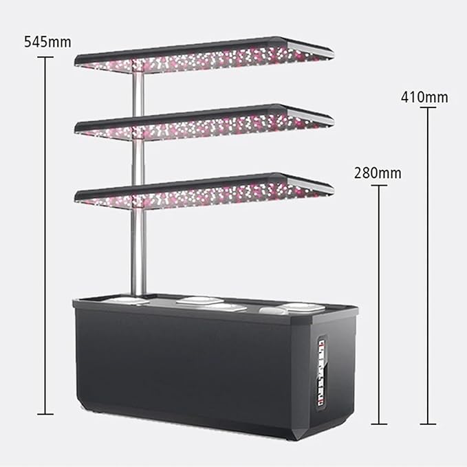 Hydroponics Growing System 6 Pods Hydroponics Growing System Indoor Garden with LED Grow LightHeight Adjustable and Automatic Timer for Fruits Vegetables