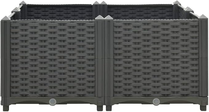 Raised BedGarden PlantersGarden PlantersGarden CenterpiecesGarden BedsRaised Beds for Growing FlowersHerbs and Fruits31.5x31.5x15 Polypropylene