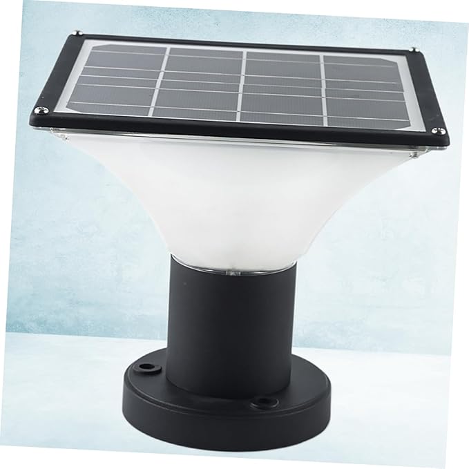 1pc Solar Fence Lamp Led Landscape Light Pillar Lamp Outdoor Garden Light Easy Install