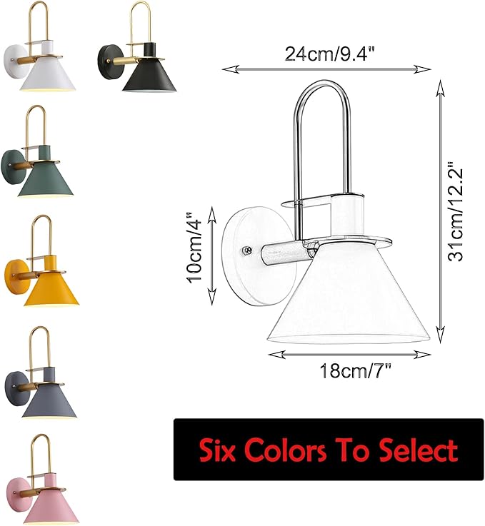 Hook Type Wall Mounted Plant Light Full Spectrum 4500K 10W Adjusted Angle &amp Light Beam Range 15°-60° Modern White Metal Wall Lamp for Indoor Growing Plants Flowers