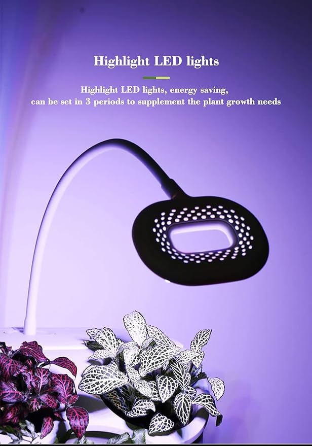 Hydroponics Growing System with Remote Control Vertical Indoor Garden Smart Self-Watering Pot with LED Grow Light