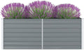 Galvanized Steel Raised Garden Bed 63 x 31.5 x 17.7 in Large Metal Planter Box Rectangular Outdoor Elevated Planter for Vegetable Herb Flower Patio Yard