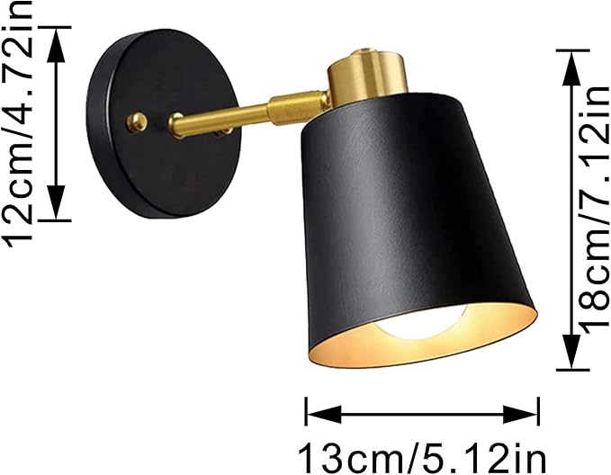 Hook Type Wall Mounted Plant Light Full Spectrum 4500K 10W Adjusted Angle &amp Light Beam Range 15°-60° Black Modern Wall Lamps for Indoor Growing Plants Flowers 2 Pack
