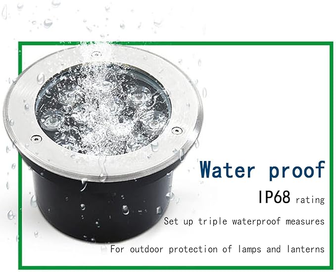 Outdoor IP65 Waterproof LED Buried Light - Multi-Color Recessed Underwater Spotlight for Deck Garden and Hotel