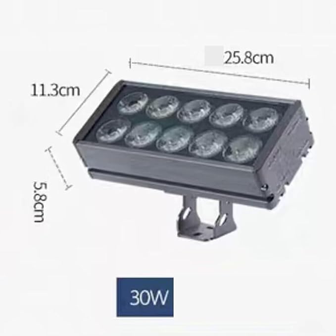 Rectangle Led Spot Lights LED Beam Spotlight IP65 Waterproof Wall Washer Light Outdoor Building Flood Lamp for Patio Hotel Villas Landscape Lighting(Green30W-220V)