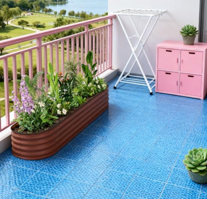 Metal PlanterMetal Planter Box with Safety EdgingGalvanized Raised Garden Bed Kit