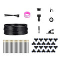 360° Bendable Drip Irrigation System 49FT 5/8 Tubing Hose with 20 Adjustable Misting Nozzles Complete Kit with Faucet Connector for Garden Greenhouse Yard Lawn – Easy Automatic Watering