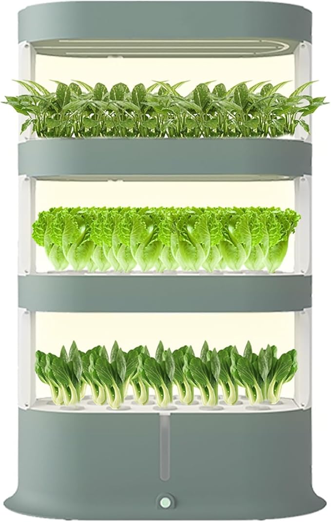 Hydroponics Growing System Indoor Vertical Tower System KitHydroponic Germination Kit for Gardening Lover(Green)