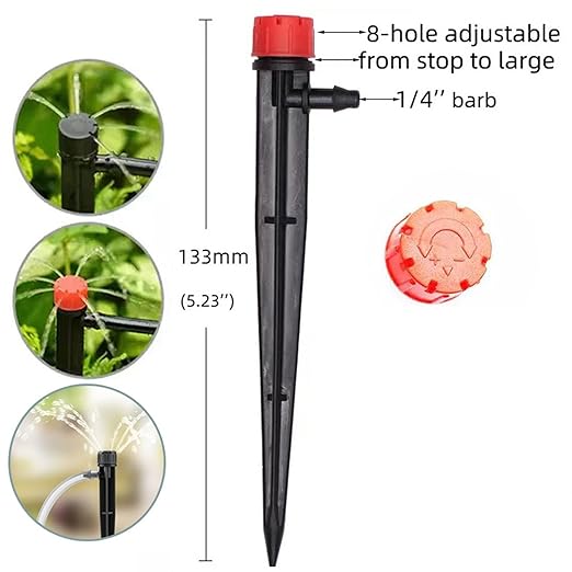 Automatic Watering System for Potted Plants Digital Display Automatic Plant Waterer Auto Watering for Plants IndoorAutomatic Drip Irrigation Kits (for 2 Pots Plants)