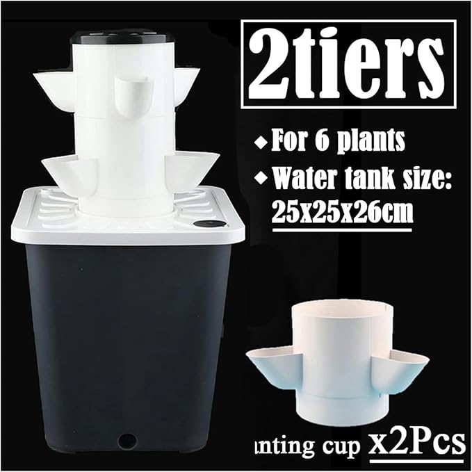 Hydroponics Growing System DIY Balcony Hydroponic Growing System Detachable Pp Colonization Cups Home Garden Farm Greenhouse Vertical Tower Planters Hydroponic Tower