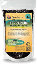 GARDENERA Terrarium Potting Soil Mix - Hand-Blended with Coco Coir Charcoal Pumice and Vermiculite - 3 QUARTS
