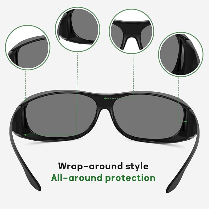 Hydroponic Indoor Grow Room Glasses (4-Pack) HPS MH LED Grow Light Glasses for Eye Protection in Greenhouse &amp Grow Tent