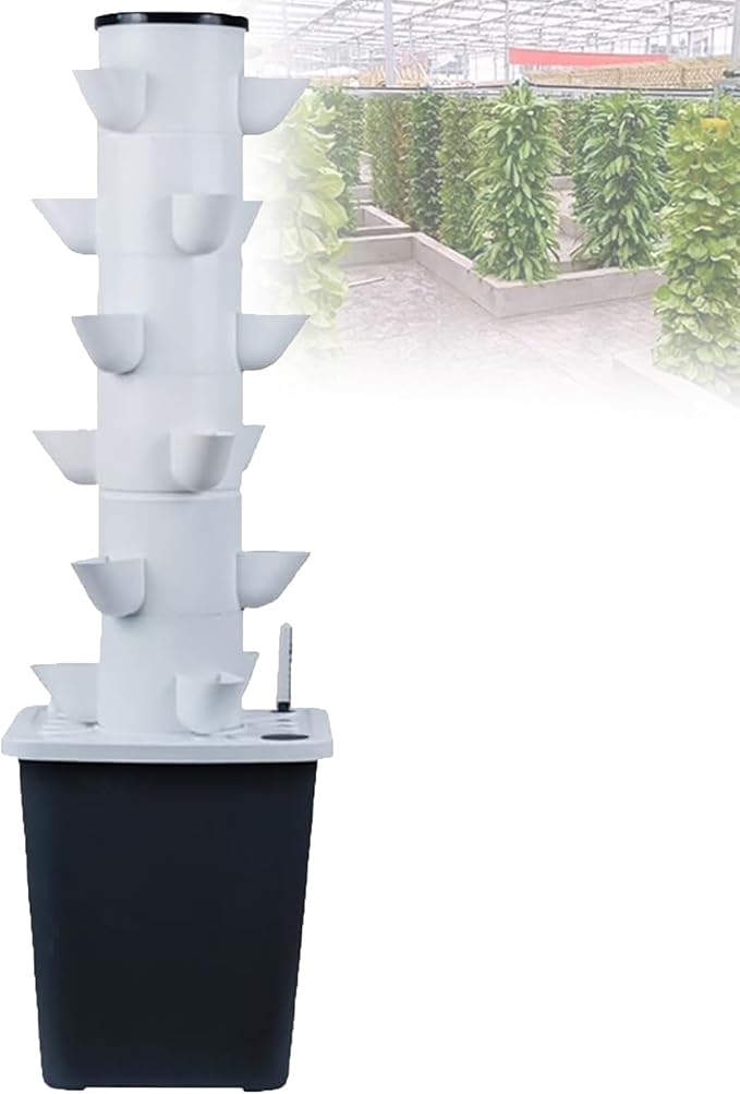 Indoor Hydroponic Garden - 15-Hole Caps Detachable Food-Grade Rack - Save 90% Water No Weeding - Perfect for Lettuce Mint Cherry Tomatoes - Beginner Friendly(30holes)