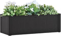 Garden Raised Bed with Self Watering System Anthracite 39.4x16.9x13 pWeight-15 lbs