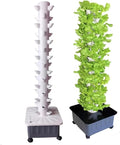 Hydroponics Growing System 45 Holes Hydroponics Tower Hydroponic Grow Kit with Hydrating Pump Aquaponics Growing System Kit for Leafy Vegetables and Fruits