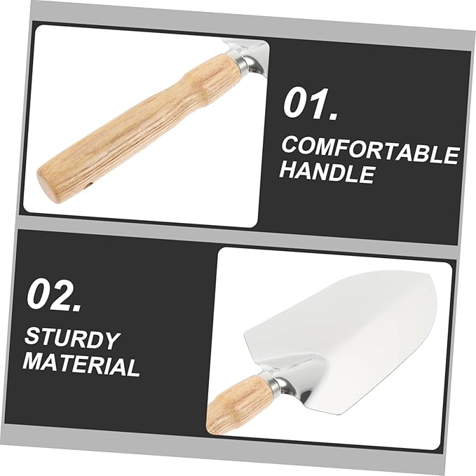 5sets Gardening Tool Hand Trowel and Rake for Soil Loosening Planting and Weeding for Bonsai and Small Garden Projects