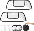 Garden Row Accelerator Plants Cover 45 x 22 x 16 Garden Covers for Raised Beds Waterproof Insect Bird Barrier Plant Net Cage for Protecting Fruits Vegetable Seedlings Row (2 Pcs)