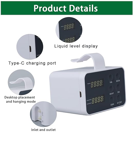 Automatic Plant Watering System Indoor Self Watering Device with Large Display for 15 Potted Plants Drip Irrigation System for Vacation