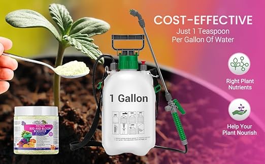 Funny Chameleon 0-50-30 Premium Bud and Bloom Booster with Chelated Micronutrients for Use in Soil and Hydroponics Super Concentrated Flower Fuel (2 LBS)