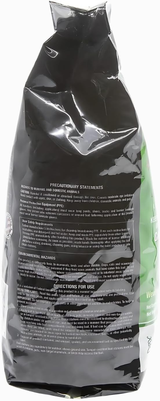 Neogen Ramik Green Fish Flavored Weather Resistant Rodenticide Nuggets4 lb Bag (00615)(Pack of 4)