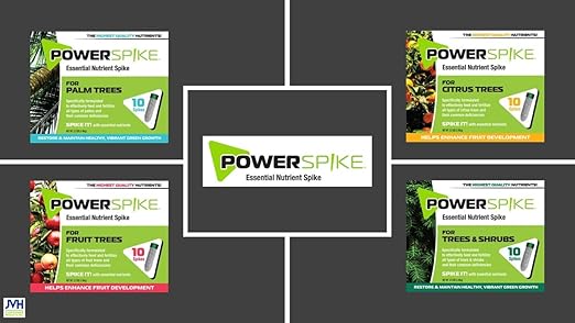 Power Spike for EVERGREENS Fertilizer Spike. Essential Nutrient Spike Fortified with Iron to Feed All Types of evergreens and Address Common Deficiencies (20 Spikes - 6.4 lbs) (20)