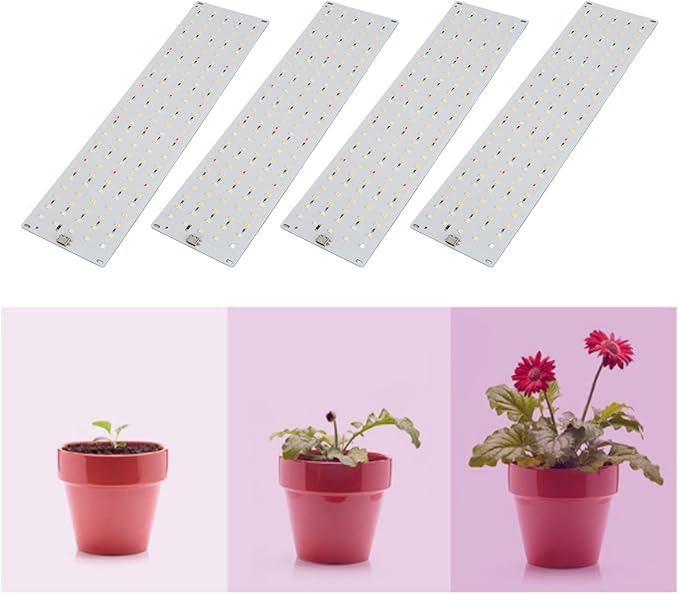 Plant Grow Light 35W 4 Dimmable Levels Ultra Thin Panel Grow Lamp with 3H 9H 12H Timer 540LEDs Full Spectrum Grow Lights for Indoor Plant Stands Under Cabinets (US Plug)