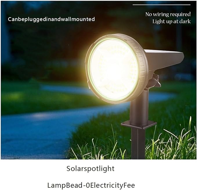 Solar Outdoor Lawn Light Rainbow Tree Spotlight(Solarspotlight-whitelight)