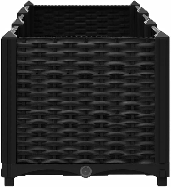 Raised BedElevated Planter BoxRaised PlanterGarden BoxPlanter Boxfor Vegetables Fruits Flowers Herbs 47.2x15.7x15 Polypropylene