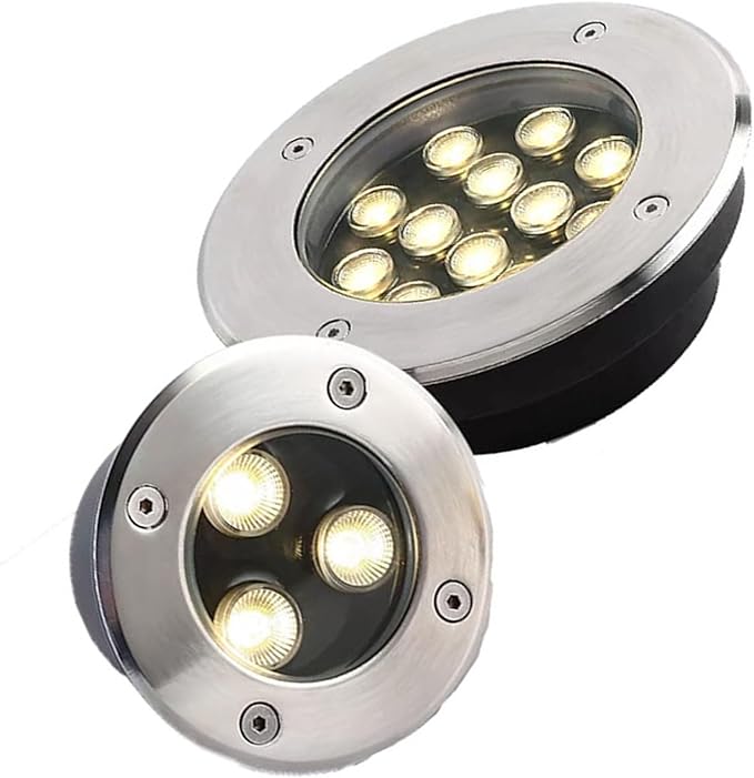 Ultra-Thin IP67 Waterproof 220V Recessed Landscape Spotlight - LED Underground Lamp Garden Floodlight with Purple Beam (3W 100mm x 50mm)