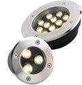 Ultra-Thin IP67 Waterproof Underground Landscape Lamps - 220V Recessed LED Spotlights (Purple 3W 100mm x 50mm Red 6W 130mm x 50mm)