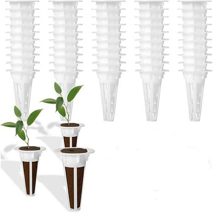 Net Pots for Hydroponics 100pcs Reusable Pods Plant-Hydroponics Soilless Grow Sponges Garden Plant Basket