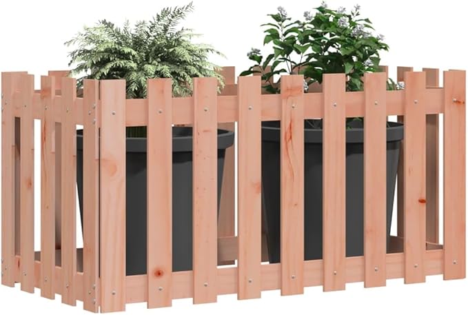 YAFF Garden Raised Bed Natural Wood Solid Douglas Fir Medium DurableLawn &amp GardenGardeningPots &amp Planters832485
