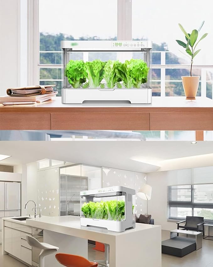 Hydroponics Growing System Herb Garden Kit Indoor with Led Grow Light Modes Smart Timer Starter Kit Hydroponic Indoor Garden
