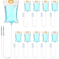 Plant Water Bag Automatic Plant Watering Drip Irrigation Kit with 3.5 L Water Bag and Adjustable Control Valve Switch Automatic Drip Irrigation Kits for Indoor Outdoor Garden (10 Pieces)