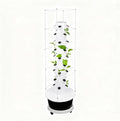 Hydroponics Growing System 28 Pods Large Vertical Hydroponic Growing Tower with with Climbing Trellis 9-Tier Indoor Gardening System for Herb Vegetable Fruit(Black)