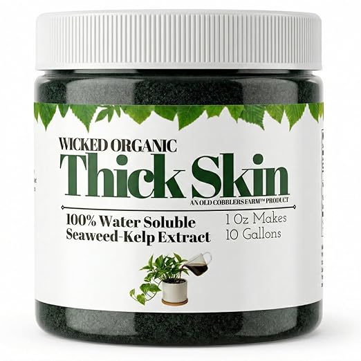 Old Cobblers Farm Wicked Organic Thick Skin – Seaweed Extract Powder Plant Growth Booster (1oz | 2oz) (1 oz)