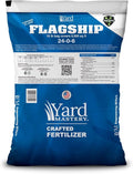 24-0-6 Flagship Granular Lawn Fertilizer with 3% Iron Bio-Nite™ (18 lb Bag Covers 6000 Square Feet) with 6% Potassium Micronutrients and 24% Slow Release Nitrogen Fertilizer for Lawn Care