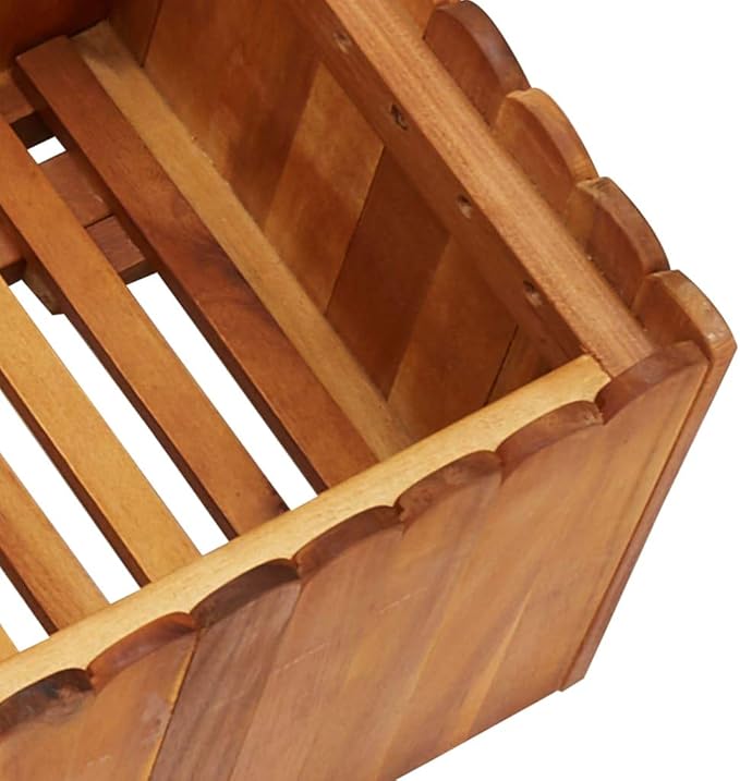 vidaXL Raised Garden Bed Raised Flower Bed Raised Garden Box Planter Box for Outdoor Patio Backyard Vegetables Herbs Solid Wood Acacia