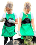 Grampa's Garden Apron - Cross Back Gardening Apron With Pockets For Women &amp Men | Harvest Apron with Large Kangaroo Pouch