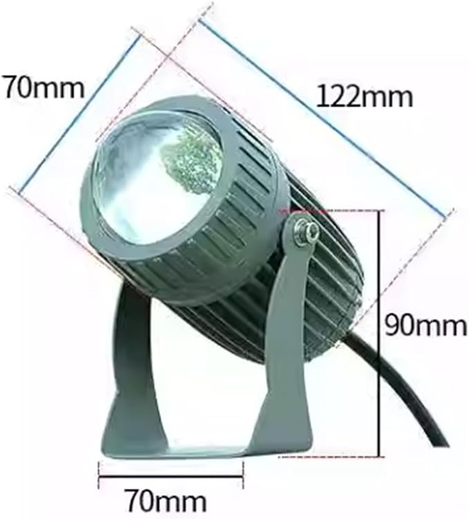 Outdoor Landscape Spotlights Led Spot Lights - 10W Outdoor Wall Lamp Landscape Lighting Long Distance LED Beam Light IP66 Waterproof LED Spotlight Narrow Beam Spotlight
