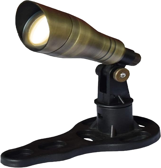 Ignite Landscape Lighting 3-Watt Brass LED Spotlight for Landscape Lighting Ponds and Water Features - 3WSPOT