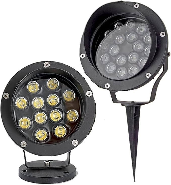 Garden Lights LED Adjustable Lawn Spotlights Used for Landscape Lawns and Outdoor Courtyards(Ground Type - Blue Light)